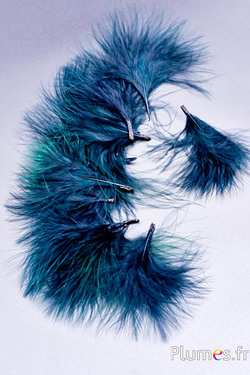 Tacchino marabù-piumino - 4-7 cm -  verde abete